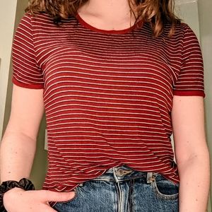 GARAGE Burgundy T-Shirt | Size Medium